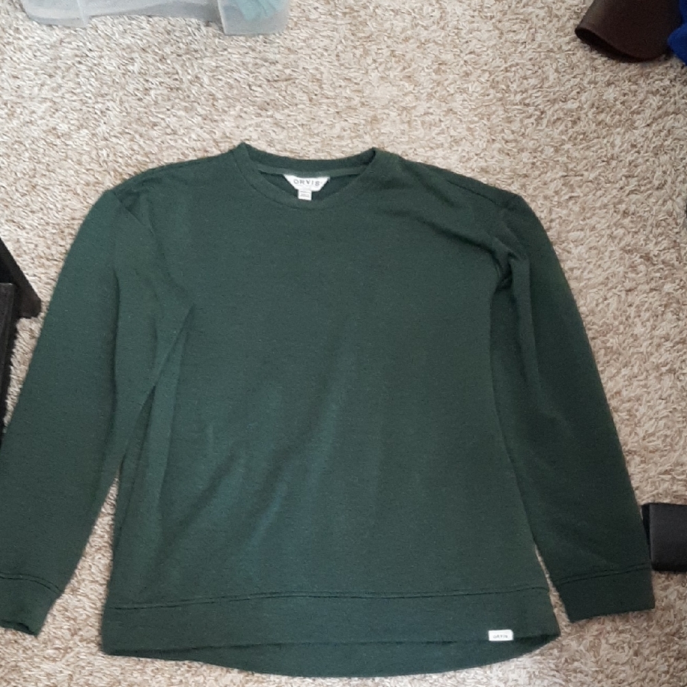 Orvis Women's Deep Green Crewneck Sweater